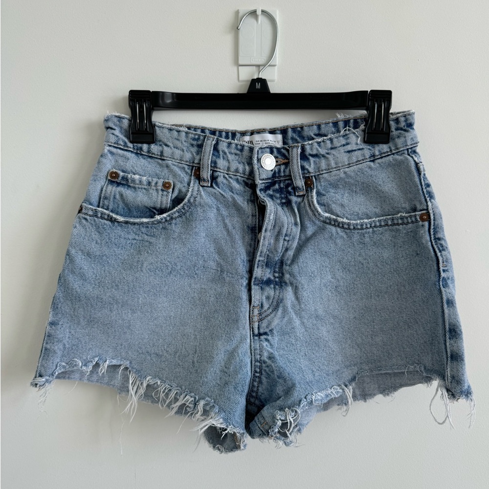 Women's Light Blue Denim Shorts